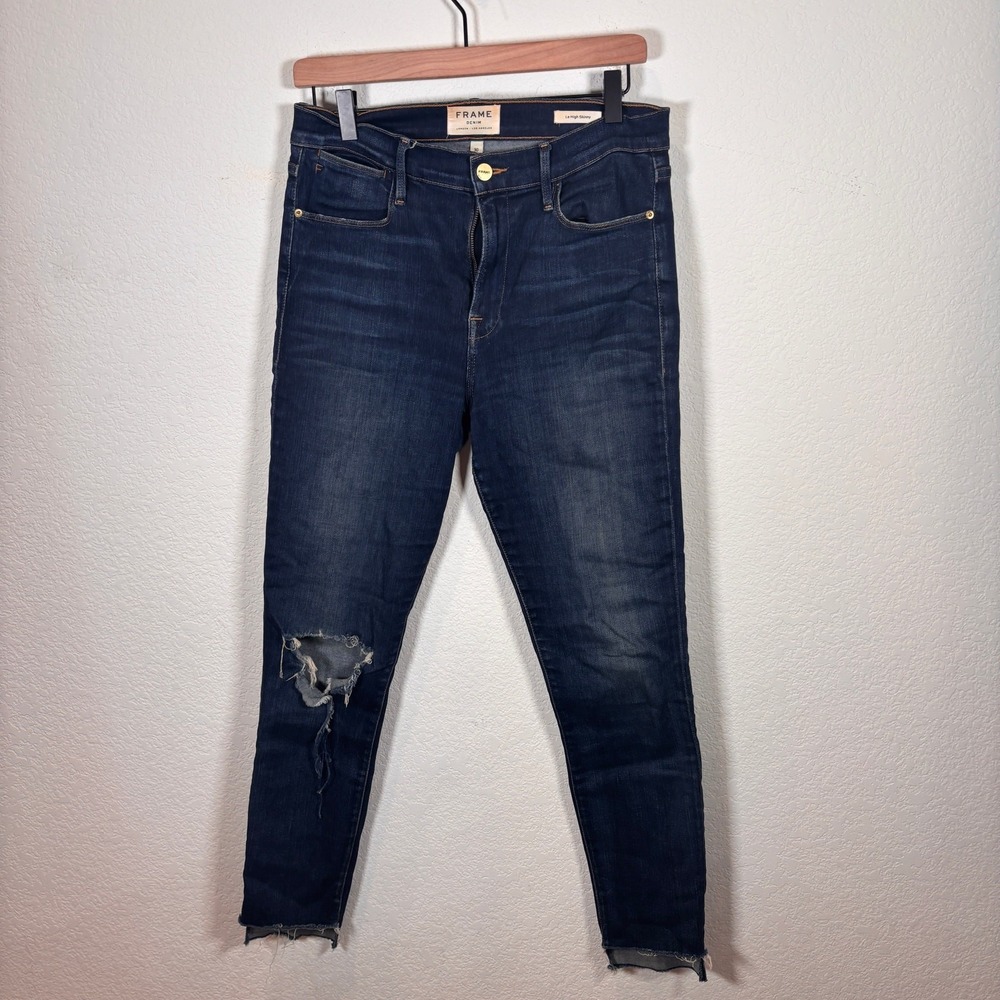 Frame Women's Le High Skinny Denim Dark Wash Jeans Size 30